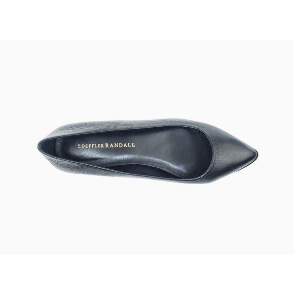Loeffler Randall Black Pointed Toe Flats Leather Cap Toe Womens Size 6.5B - Picture 9 of 10